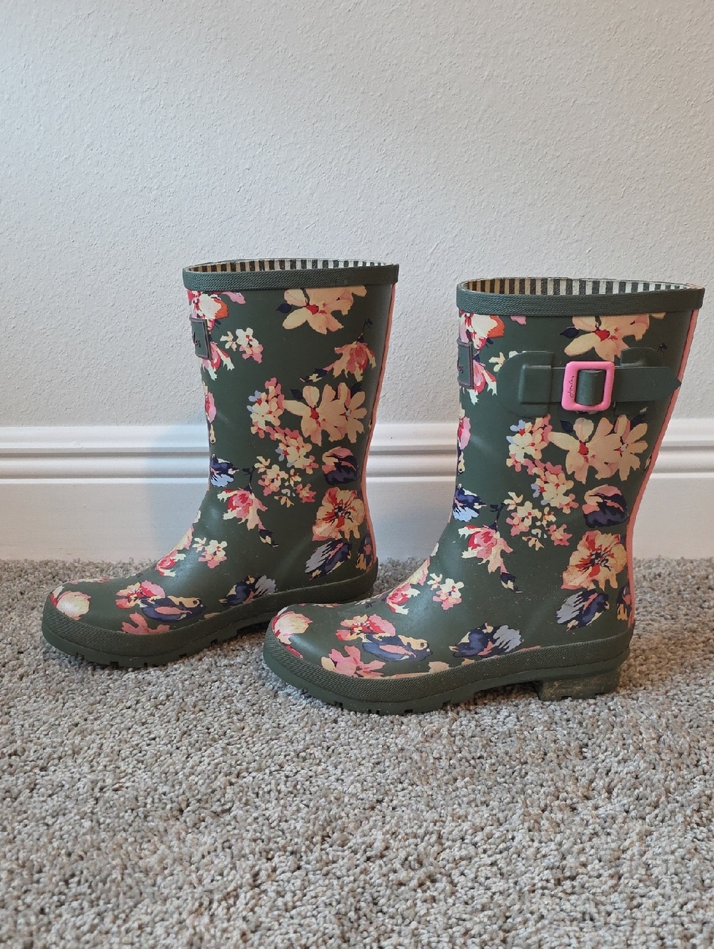 Joules Waterproof Rubber Boots Women's Size 8